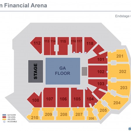 Addition Financial Arena Seating Chart