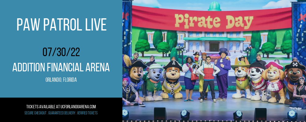 Paw Patrol Live at Addition Financial Arena tickets Paw Patrol Live at Addition Financial Arena