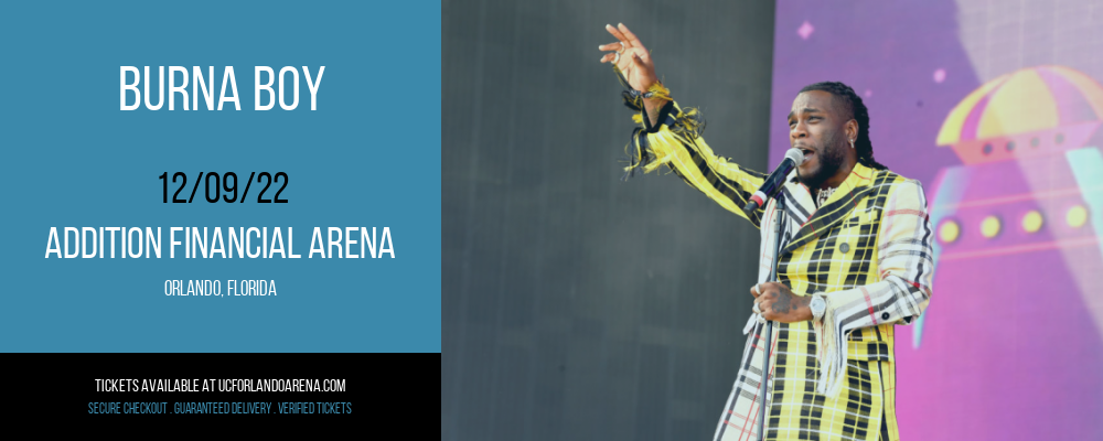 Burna Boy at Addition Financial Arena tickets Burna Boy at Addition Financial Arena
