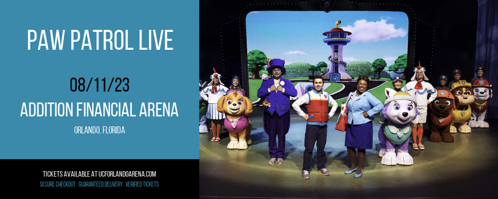 Paw Patrol Live at Addition Financial Arena tickets Paw Patrol Live at Addition Financial Arena
